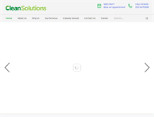 Tablet Screenshot of cleansolutions.com.sg